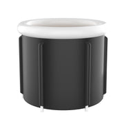 Black Ice Bath Bucket Large Household Foldable Bath Bucket PVC Padded SPA Bathtub